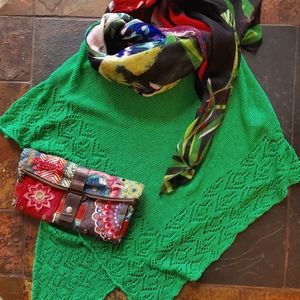 BCBGMaxAzria Boho poncho/cape sweater